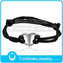 Venta al por mayor Pulsera Abrigo Cremación Urna Joyería Corazón Pulsera de acero inoxidable - Ajustable